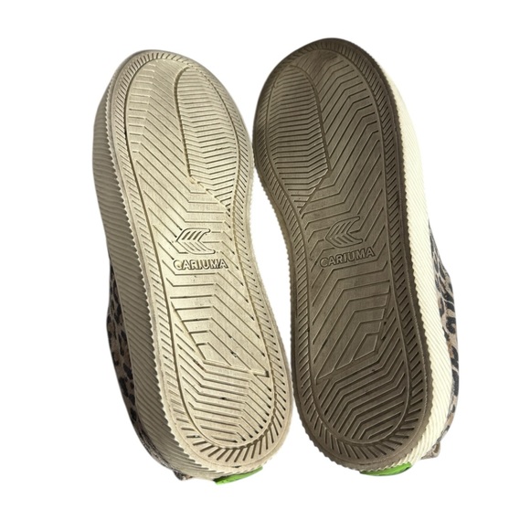 Cariuma OFA Low Top Leopard Print 2 Suede Sneakers Lace Up Shoes Womens 6.5 - Picture 7 of 11